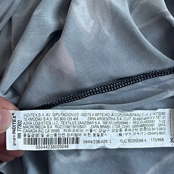 Zara Keyhole Midi Floral Dress size L - Picture 15 of 16